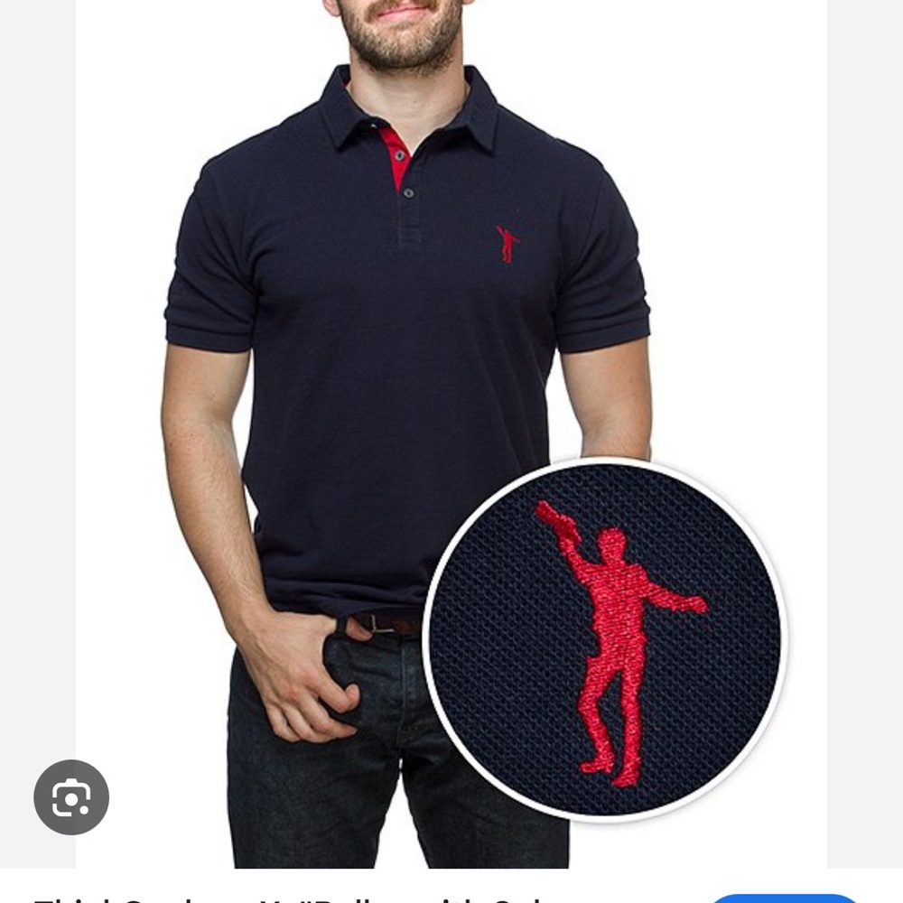 Men's Navy Solo Polo Think geek limited edition